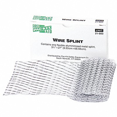 Pac-Kit Wire Splint 3-3/4 x 30 in. MPN:21-003