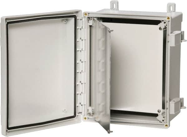 Electrical Enclosure Swing Panel Kit: Aluminum, Use with ARCA JIC MPN:ASPHK10