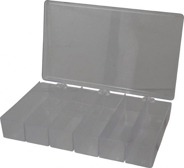 6 Compartment Clear Small Parts Box MPN:K606