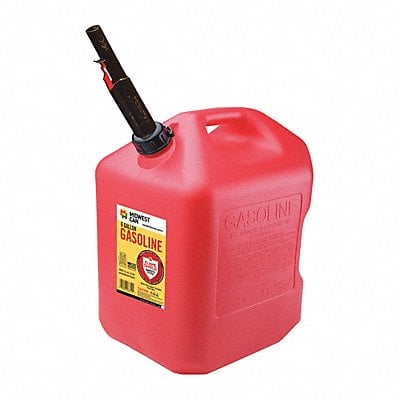 Gas Can 6 gal Self Red HDPE 16-1/16 H MPN:6610