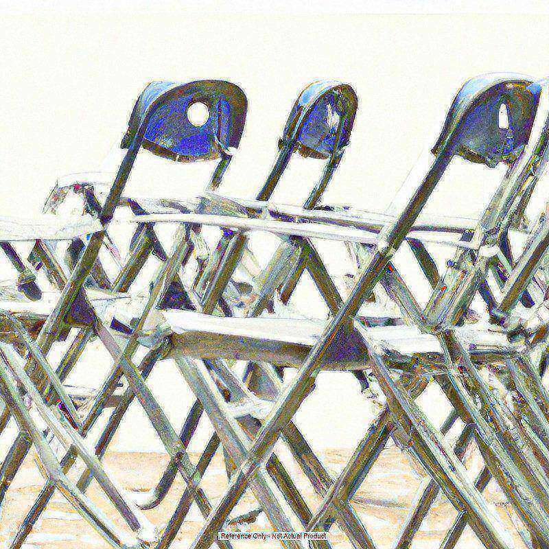 White Plastic Folding Chair PK2 MPN:2-LE-L-4-WHITE-GG