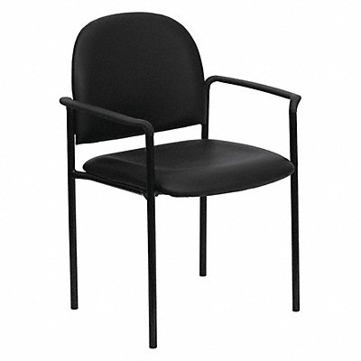 Black Vinyl Stack Chair MPN:BT-516-1-VINYL-GG