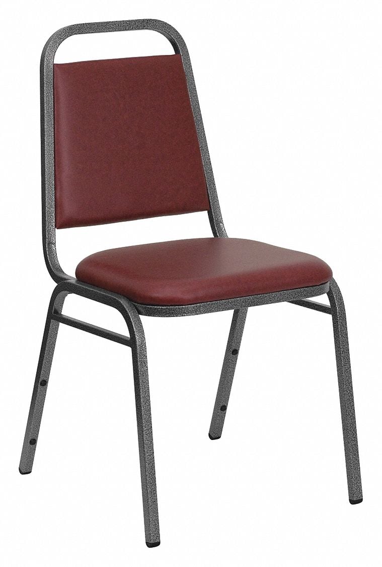 Banquet Chair Burgundy Seat Vinyl Seat MPN:FD-BHF-2-BY-VYL-GG