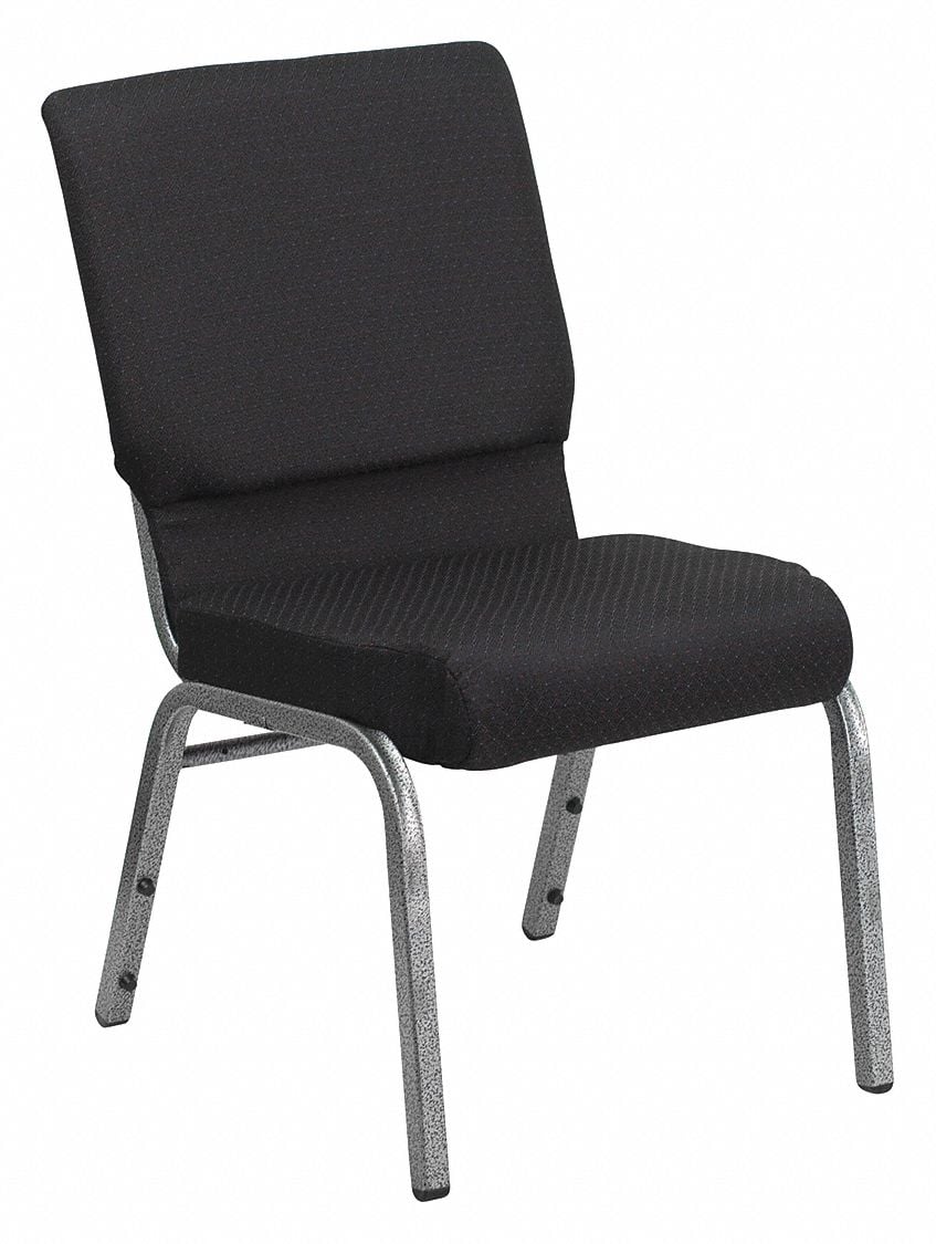 Church Chair Black Seat Fabric Seat MPN:FD-CH02185-SV-JP02-GG