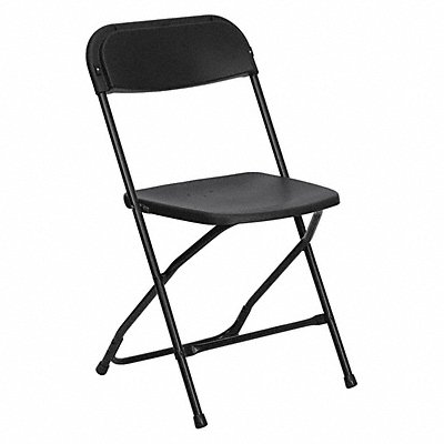 Folding Chair Plastic Black MPN:LE-L-3-BK-GG