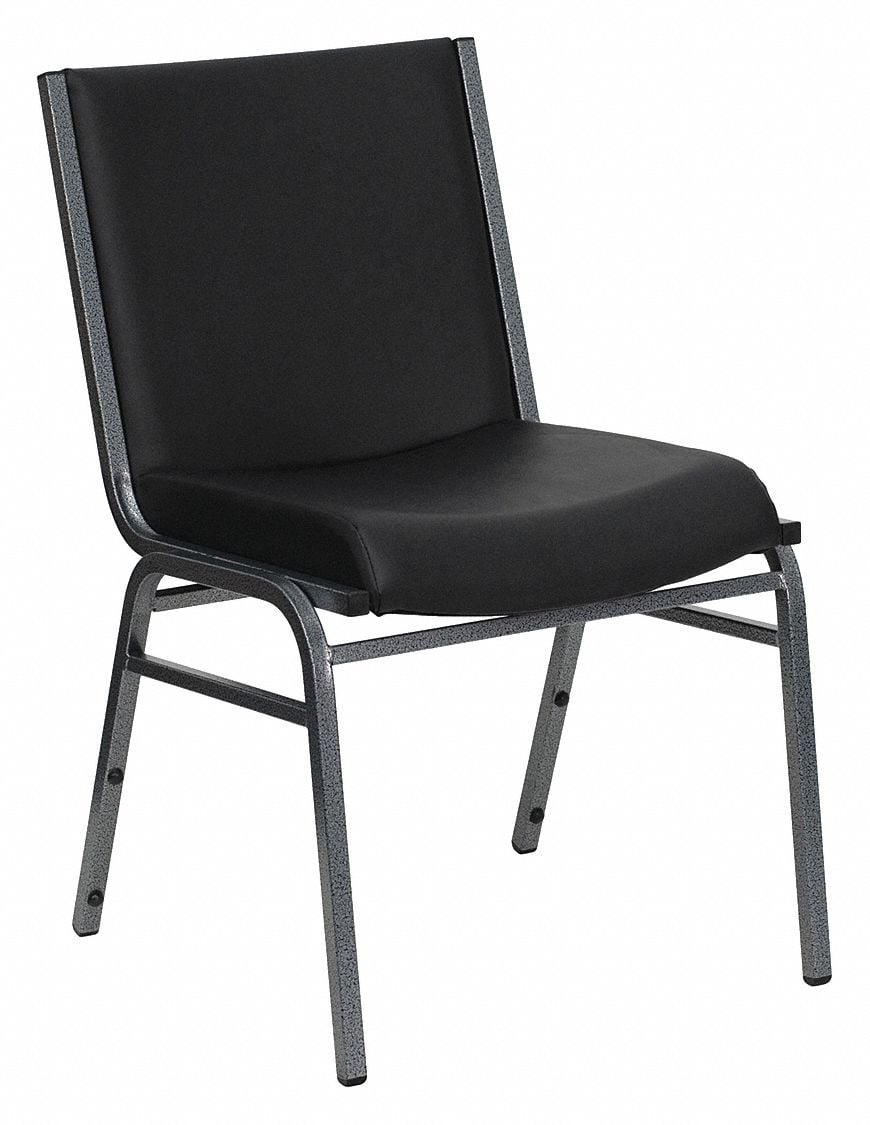 Stack Chair Black Seat Vinyl Seat MPN:XU-60153-BK-VYL-GG