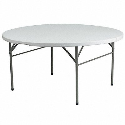 Wh 60Rnd Plastic Bi-Fold Table MPN:DAD-154Z-GG