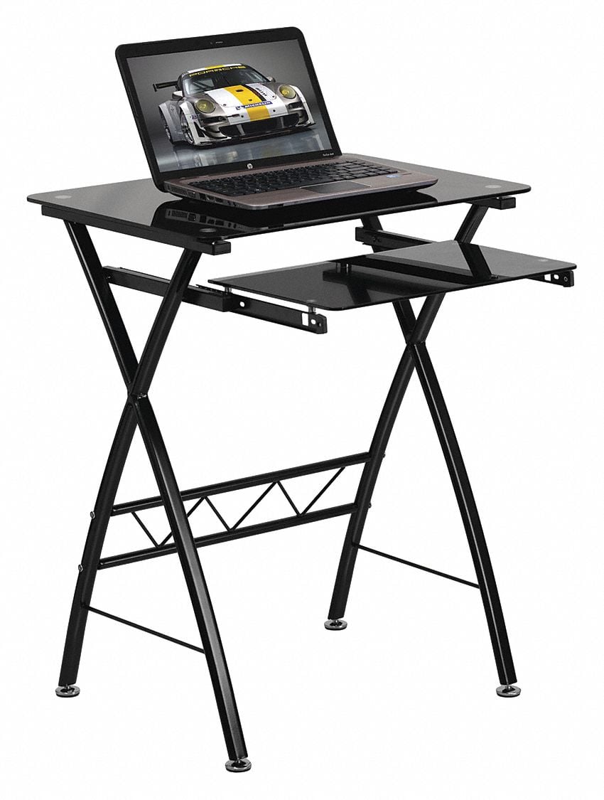 Office Desk Overall 23-41/64 W Black Top MPN:NAN-CP-60-GG