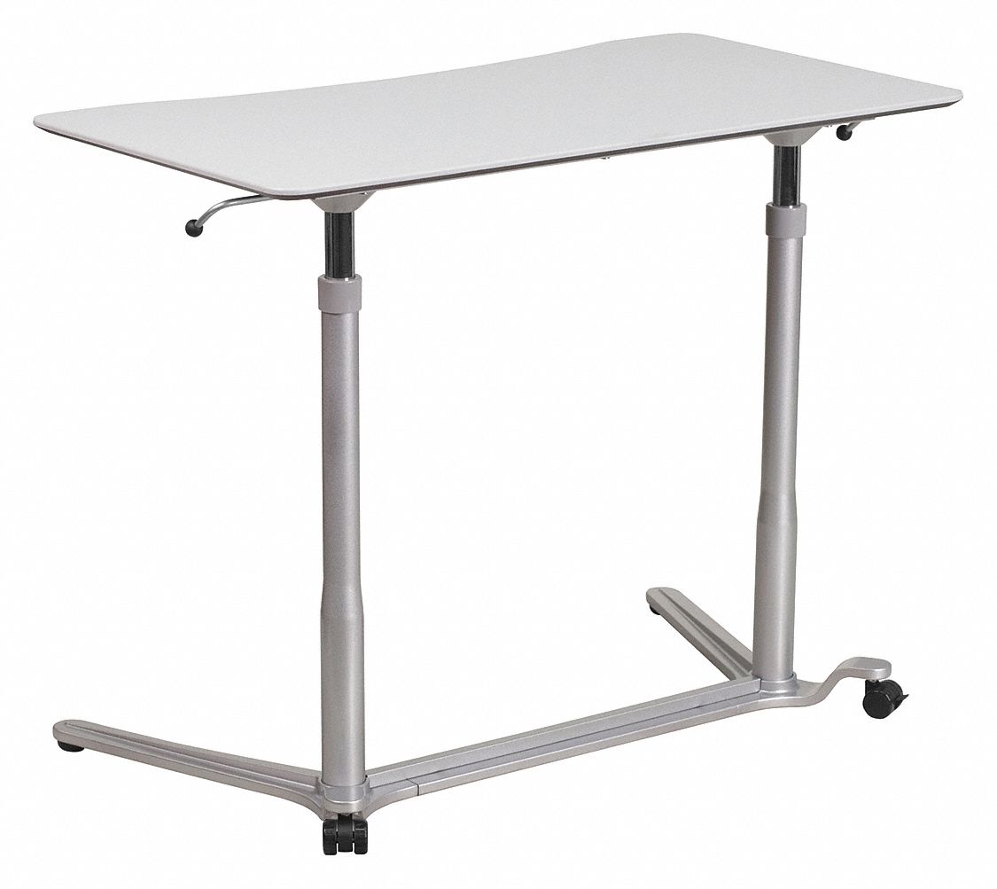 Office Desk Overall 37-25/64 W Silver MPN:NAN-IP-6-1-GG