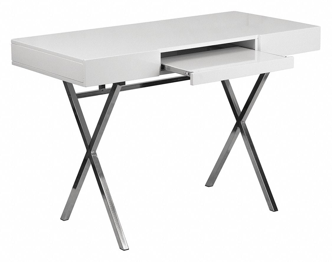 Office Desk Overall 44-1/4 W White Top MPN:NAN-JN-2960-GG