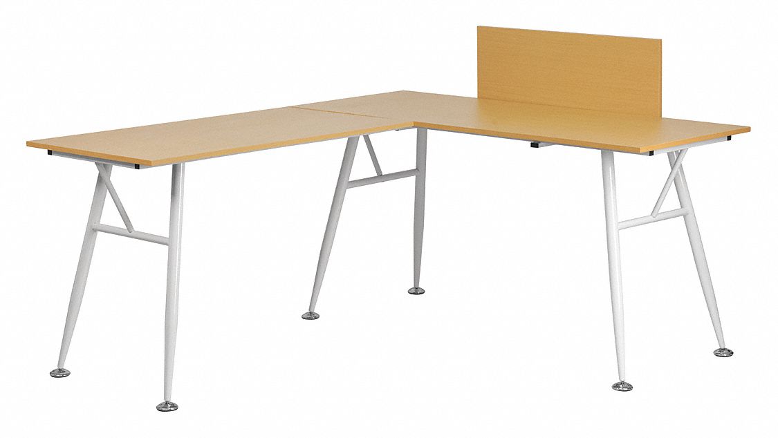 Office Desk Overall 89-1/2 W White Top MPN:NAN-WK-110-GG