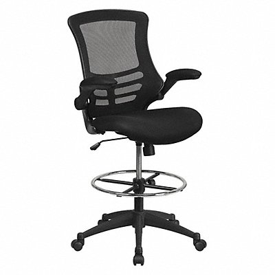 Black Mesh Drafting Chair MPN:BL-X-5M-D-GG