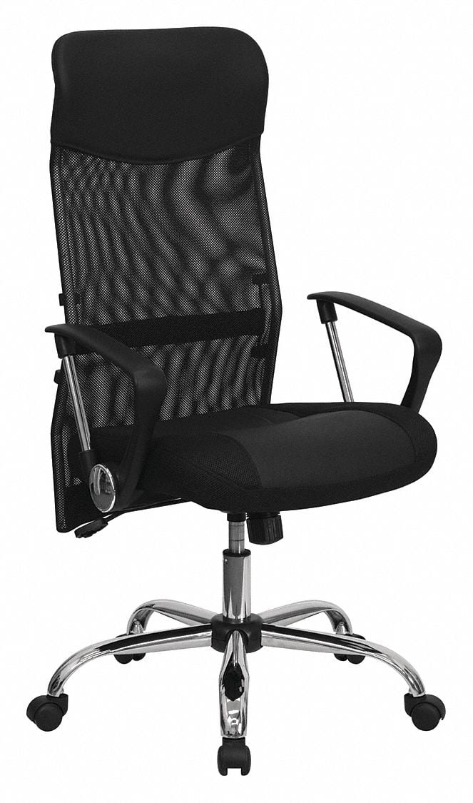 Task Chair Black Seat Leather Back MPN:BT-905-GG