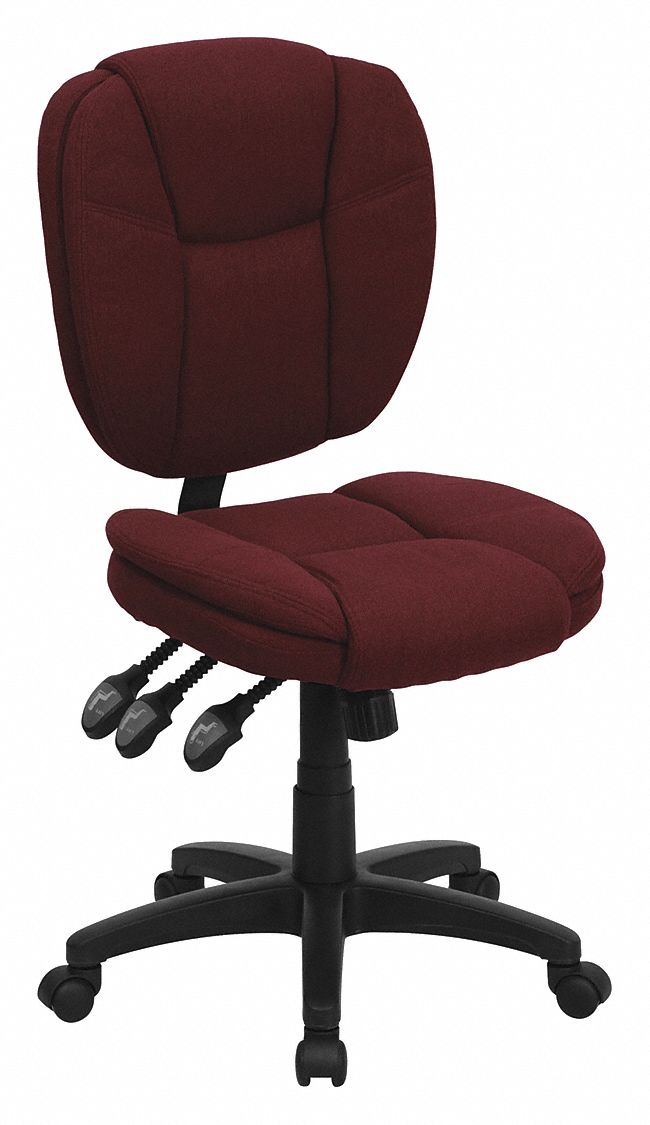 Task Chair Burgundy Seat Fabric Back MPN:GO-930F-BY-GG