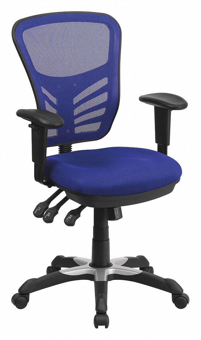 Executive Chair Blue Seat Mesh Back MPN:HL-0001-BL-GG