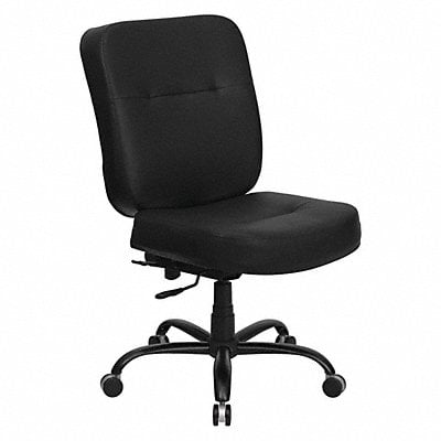 Executive Chair Black Seat Leather Back MPN:WL-735SYG-BK-LEA-GG