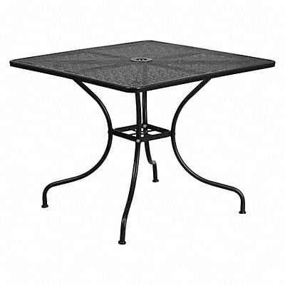 Black Steel Patio Table 35.5 MPN:CO-6-BK-GG