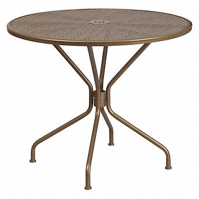 Gold Patio Table 35.25RD MPN:CO-7-GD-GG