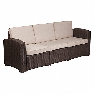 Sofa Rattan Outdoor Chocolate MPN:DAD-SF1-3-GG