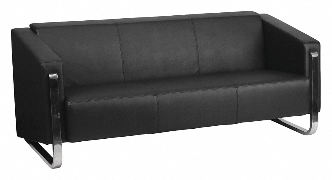 Guest Chair Gallant Series Black Seat MPN:ZB-8803-3-SOFA-BK-GG