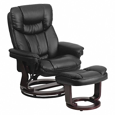 Black Leather Recliner-Ottoman MPN:BT-7821-BK-GG