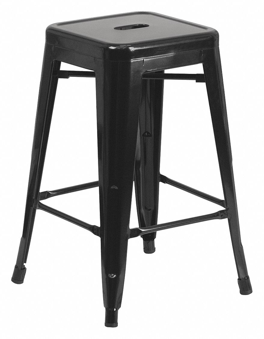 Stool Welded Legs Black 24 H MPN:CH-31320-24-BK-GG