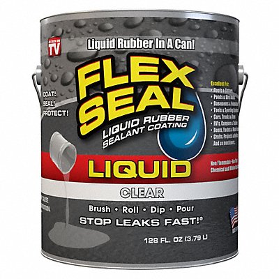 Flex Seal Liquid 1 gallon Clear MPN:FSLFSCLRR01