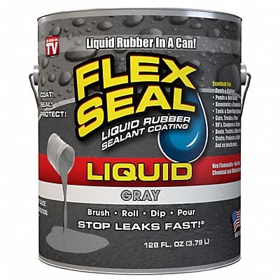 Flex Seal Liquid 1 gal Gray MPN:FSLFSGRYR01