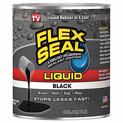 Leak Sealer 32 oz Rubber Base Black MPN:LFSBLKR32