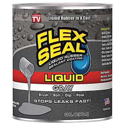 Leak Sealer 32 oz Rubber Base Gray MPN:LFSGRYR32