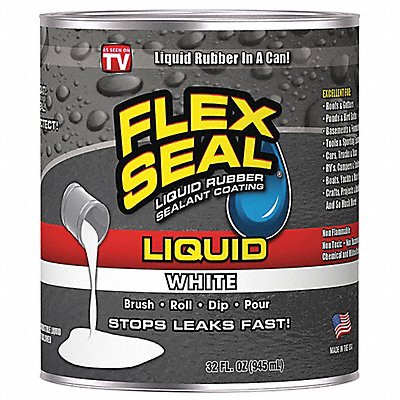 Leak Sealer 32 oz Rubber Base White MPN:LFSWHTR32