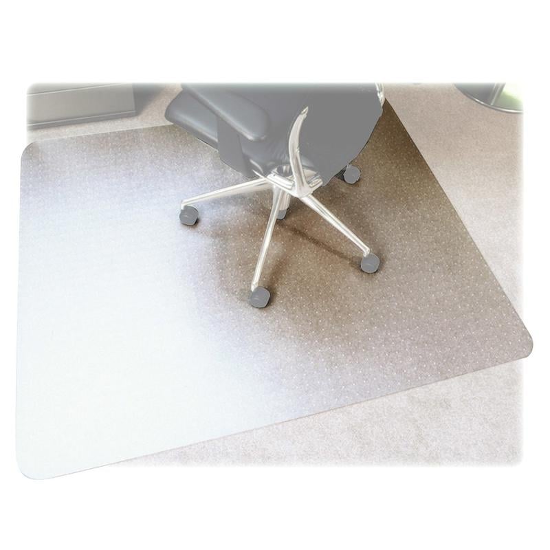 Floortex Polycarbonate Rectangular Chair Mat For Thick Carpet, 53in x 48in, Clear MPN:1113427ER