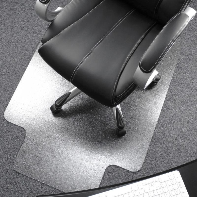 Floortex Polycarbonate Rectangular Chair Mat For Deep-Pile Carpet, 47in x 35in, Clear MPN:118927LR