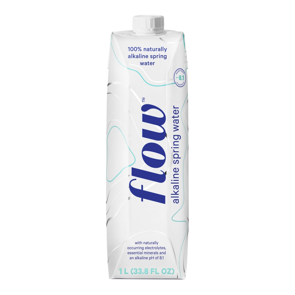 Flow Hydration Alkaline Spring Water, 34 Oz, Unflavored, Pack Of 12 (Min Order Qty 2) MPN:FW108