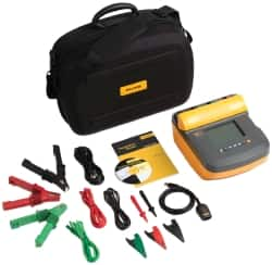 Electrical Insulation Resistance Testers & Megohmmeters, Display Type: Digital LCD, Power Supply: Battery Operated Megohmmeters MPN:FLUKE-1555/KIT