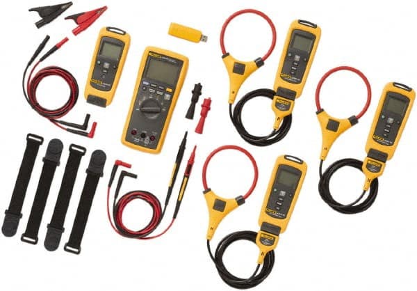 FC Series Wireless Multimeter Kit: 9 Pc, 1,000 Volt, Flex Jaw MPN:FLK-3000FC IND