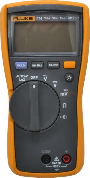 CAT III, Auto Ranging Digital Manual Ranging & True RMS Multimeter: 600 VAC/VDC MPN:FLUKE-114