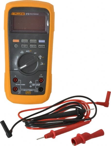 CAT III & CAT IV, Auto Ranging Digital Manual Ranging & True RMS Multimeter: 1,000 VAC/VDC MPN:FLUKE-27II