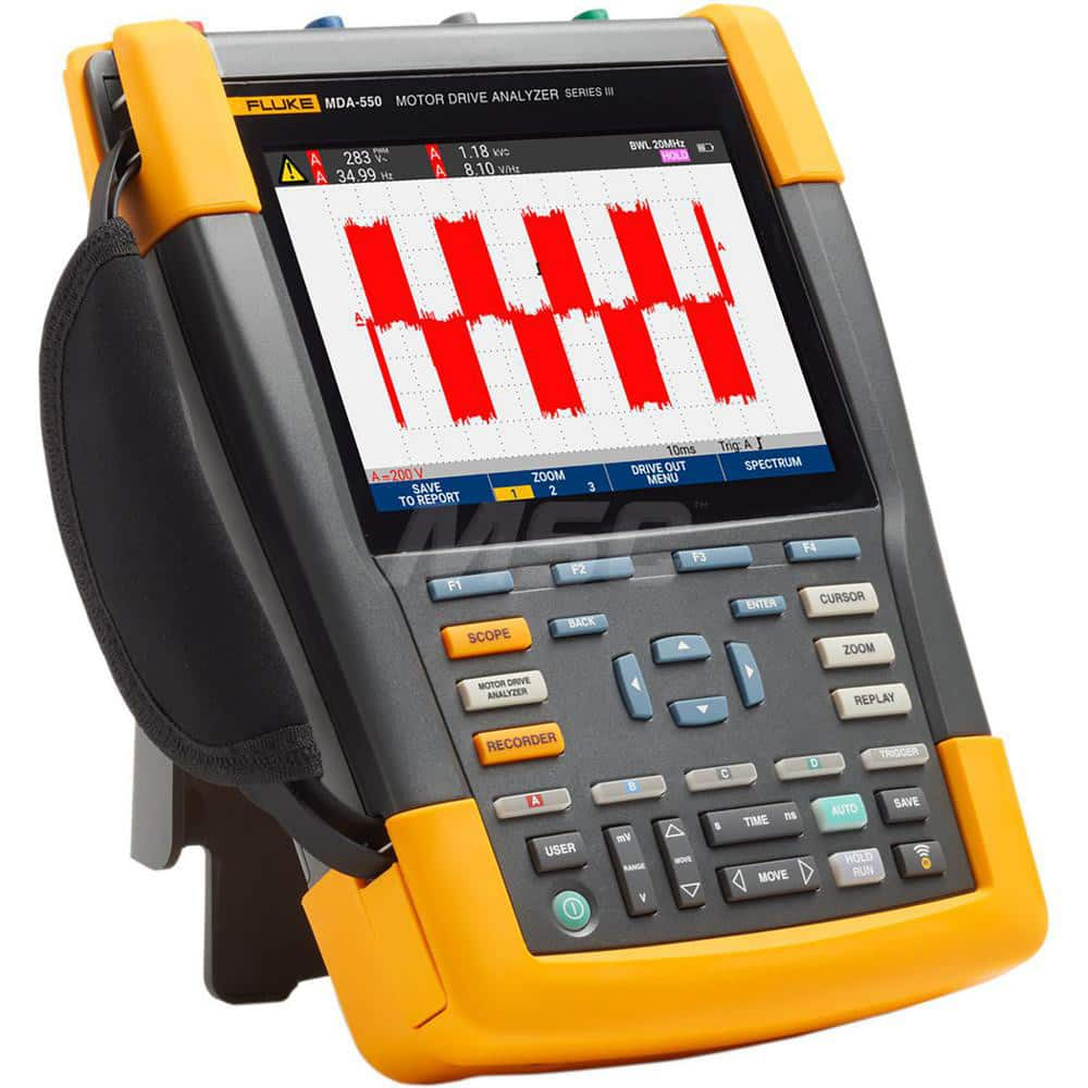 Oscilloscopes, Oscilloscope Type: Portable Oscilloscope , Bandwidth (MHz): 500 , Number of Channels: 4 , Display Type: Digital  MPN:FLUKE-MDA-550-I