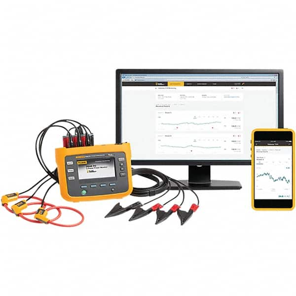 3 Phase, 1,000 VAC, 0.01 to 1,500 Amp Capability, 42.5 to 69 Hz Calibration, LCD Display Power Meter MPN:FLUKE-3540 FC K