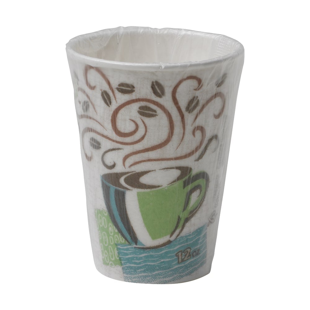 Dixie PerfectTouch Paper Hot Coffee Cups, 12 Oz, Multicolor, Pack Of 1,000 Cups MPN:5342CDWR