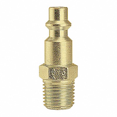 Industrial Plug 1/4 MPT Brass MPN:10-3B