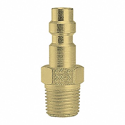 Plug Male Thread 1/8 MPT Brass MPN:22-2B