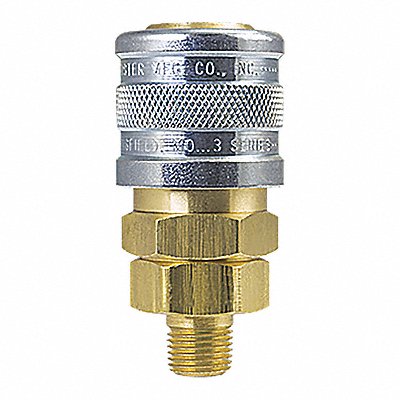 Manual Socket 1/4 MPT Brass/Steel MPN:3103