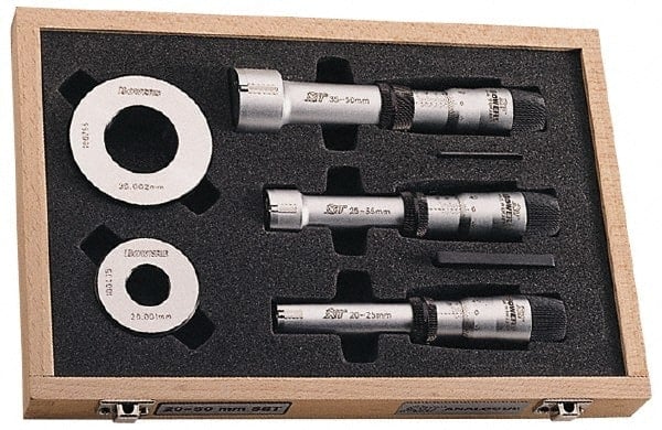 Mechanical Inside Micrometer Set: 0.3750 to 0.7500