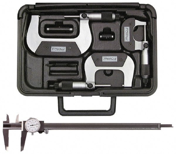 2 Piece, Machinist Caliper and Micrometer Tool Kit MPN:FOM99993J