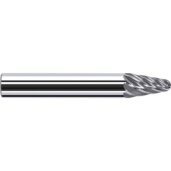 Tapered End Mill: 4 Flutes, Solid Carbide, Tapered End MPN:8530388