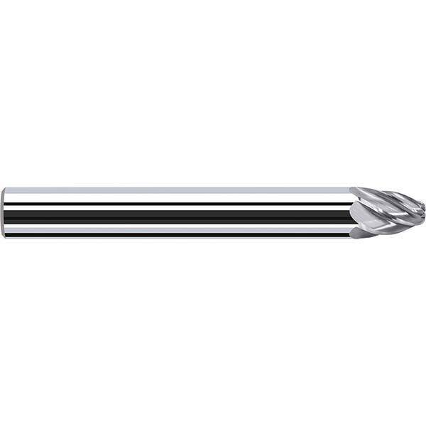 Tapered End Mill: 6 Flutes, Solid Carbide, Tapered End MPN:8540301