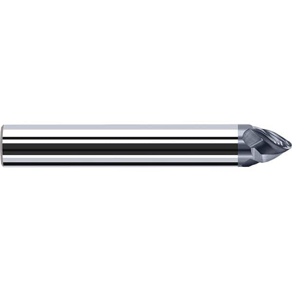 Tapered End Mill: 4 Flutes, Solid Carbide, Tapered End MPN:P8530220