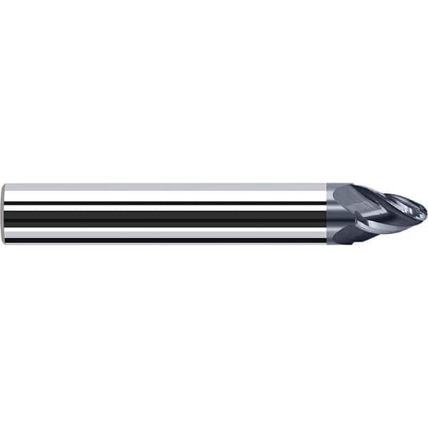 Tapered End Mill: 4 Flutes, Solid Carbide, Tapered End MPN:P8530300